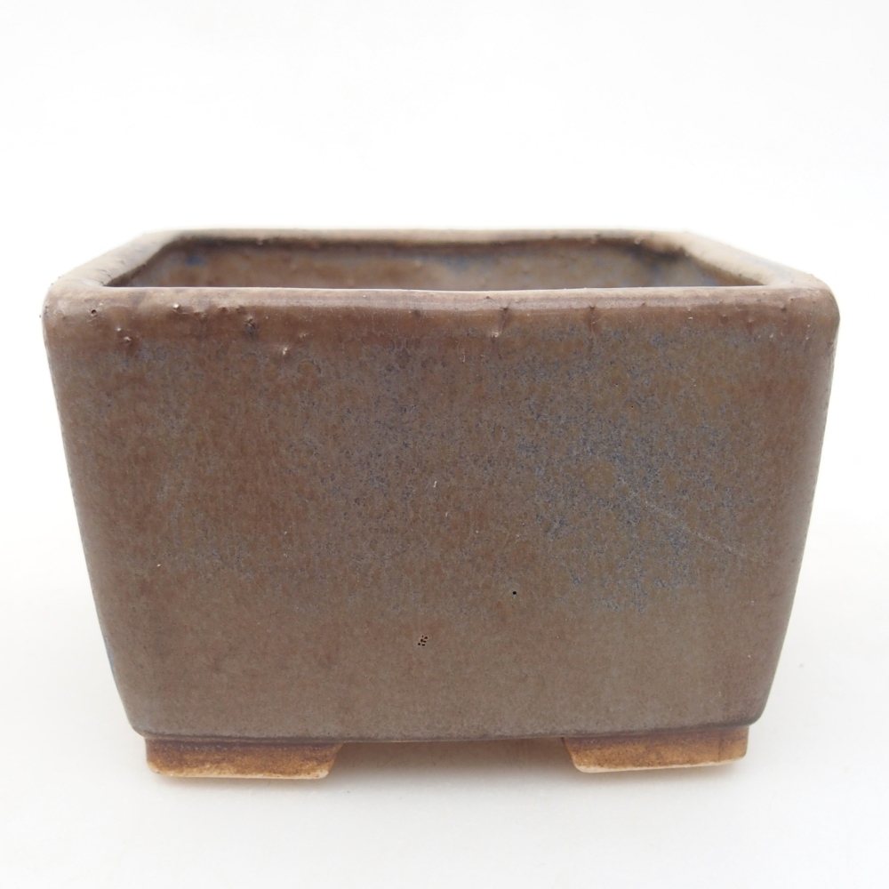 Keramická miska na bonsaje 8,5 x 8,5 x 5,5 cm, farba modrá