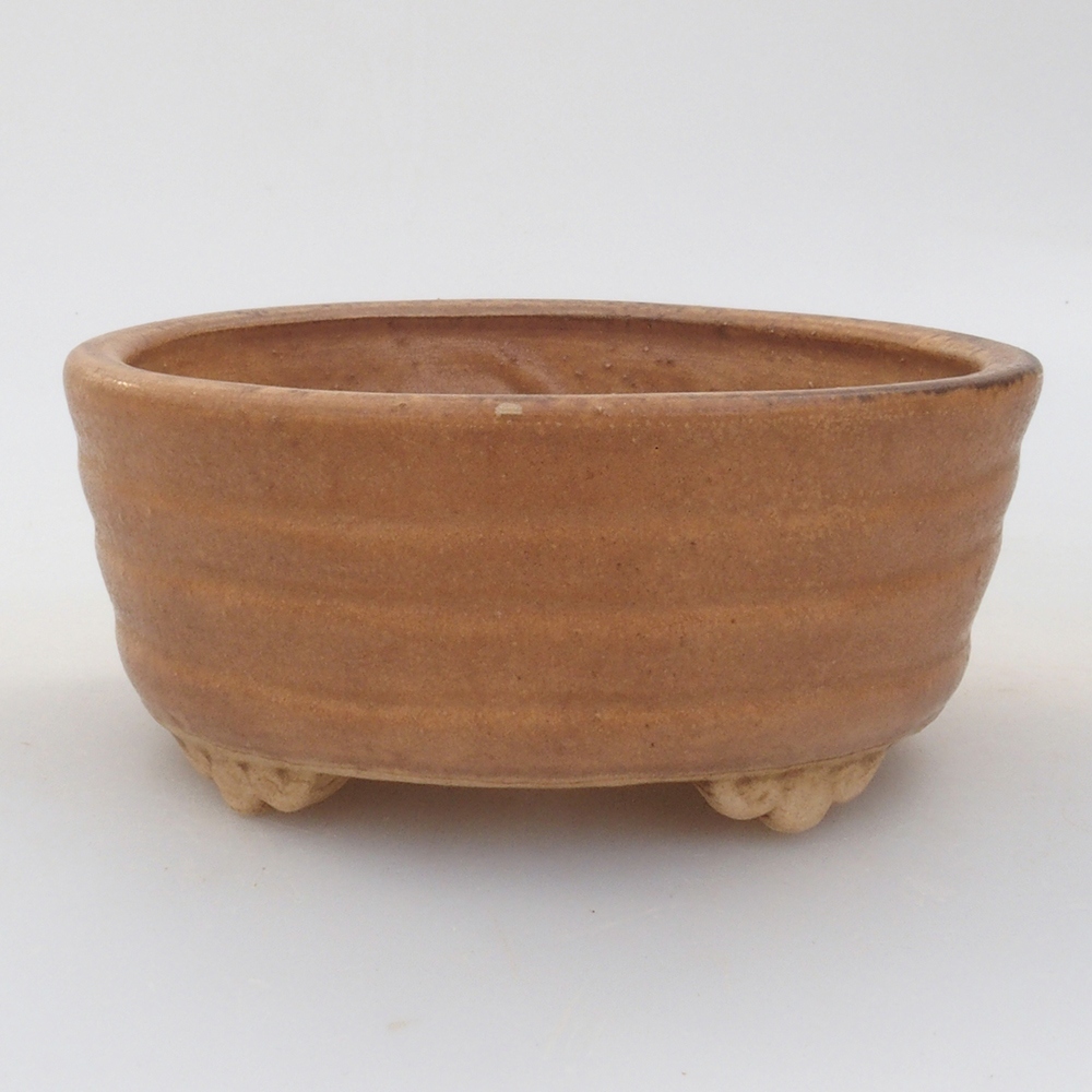 Keramická bonsai miska 10,5 x 9 x 4 cm, farba hnedá