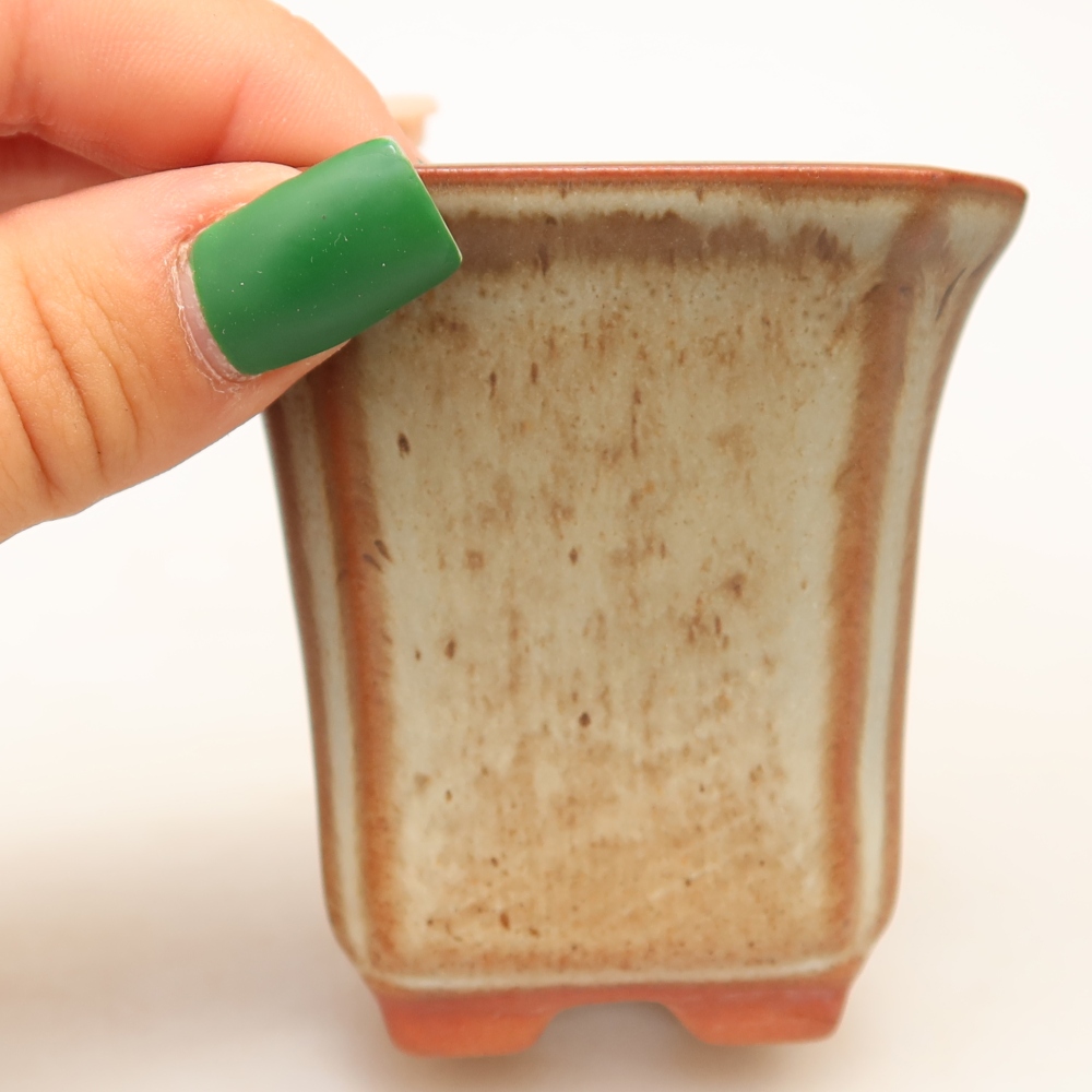 Keramická miska  6,5 x 6,5 x 7 cm, farba béžová