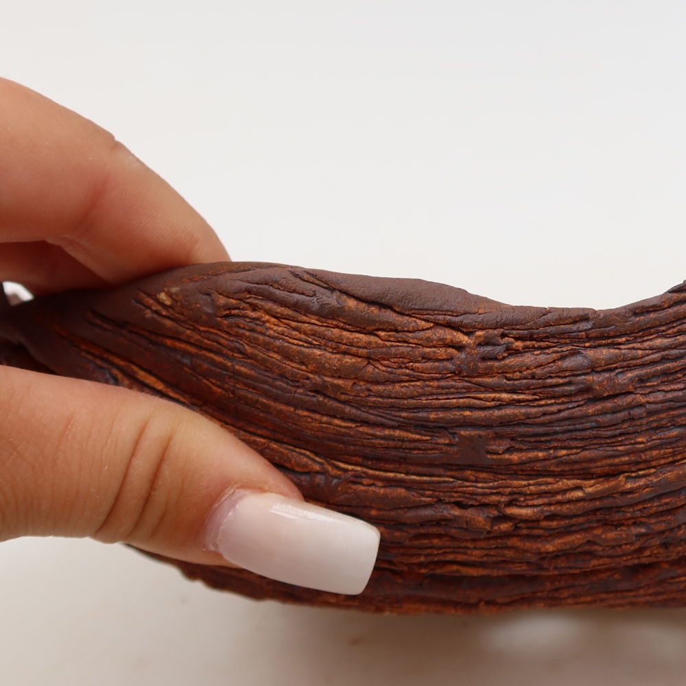 Keramická škrupina  20 x 17 x 7,5 cm, farba hnedá