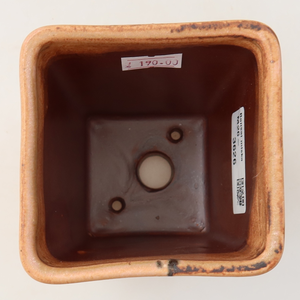 Keramická miska na bonsai 8,5 x 8,5 x 11 cm, farba ružová