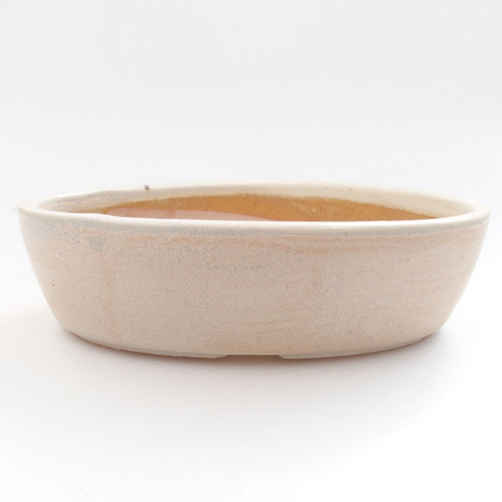 Keramická bonsai miska 15 x 9,5 x 4 cm, farba béžová