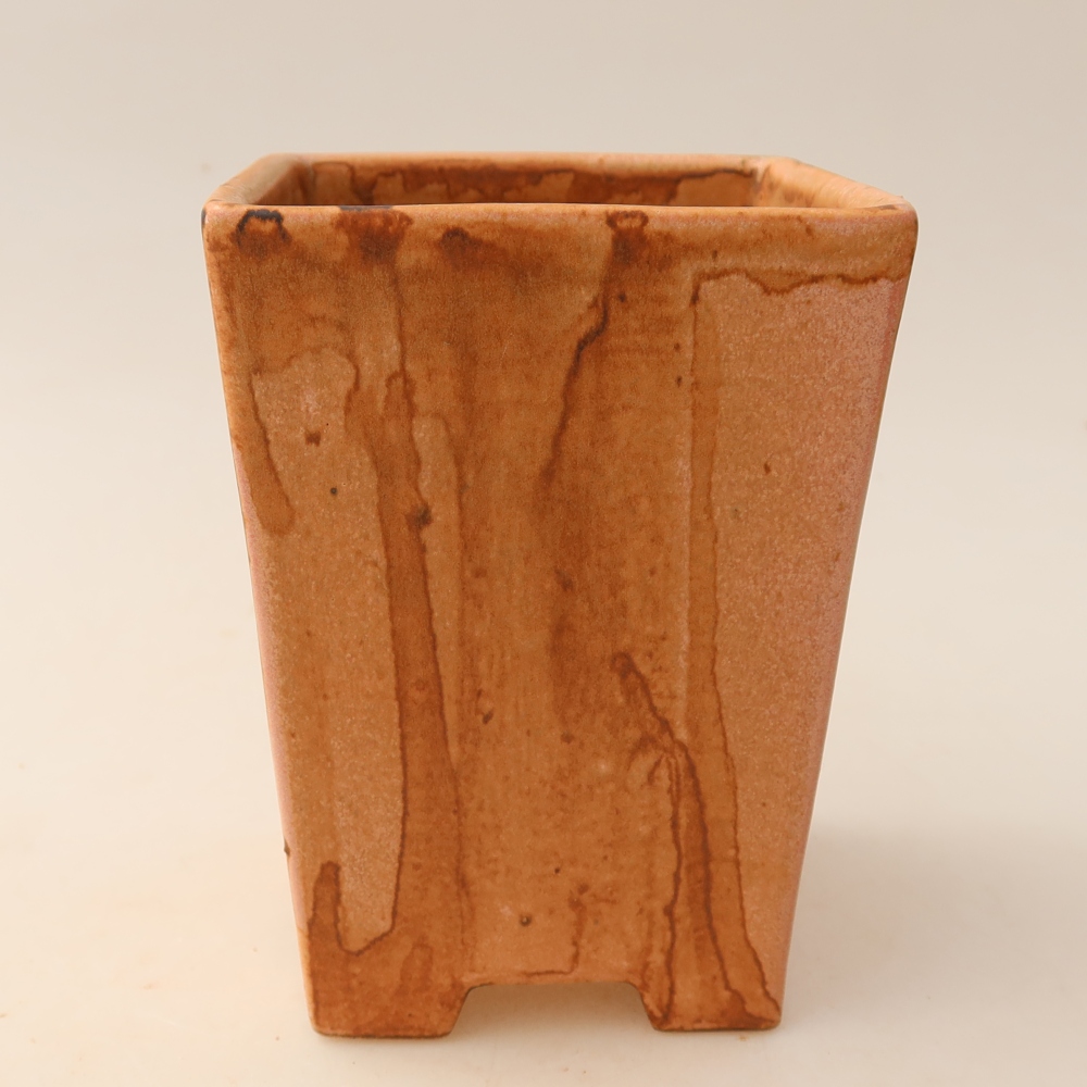 Keramická miska na bonsaje 9 x 9 x 12,5 cm, farba ružová