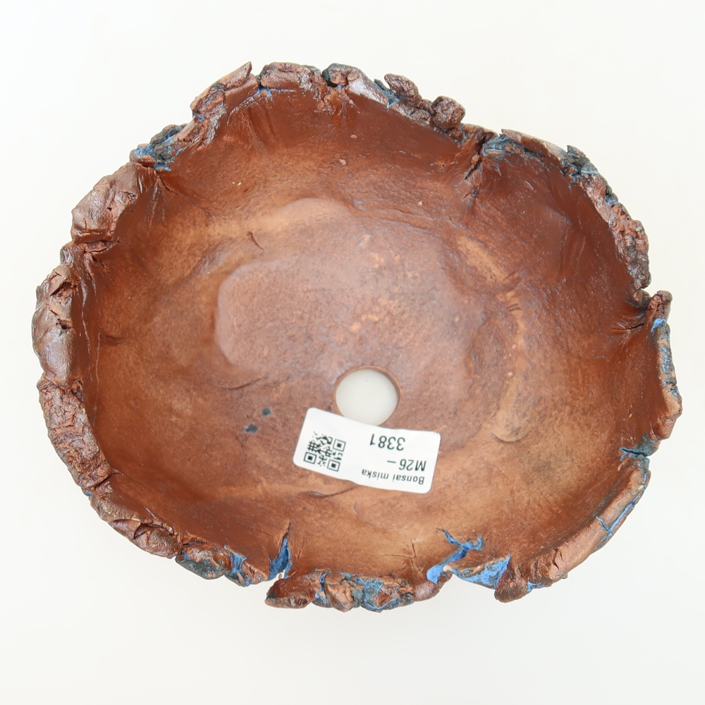 Keramická škrupina 14,5 x 13 x 8,5 cm, farba modrá