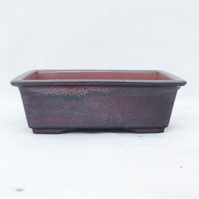 Bonsai miska 21 x 16 x 6,5 cm, farba hnedočervená - 1