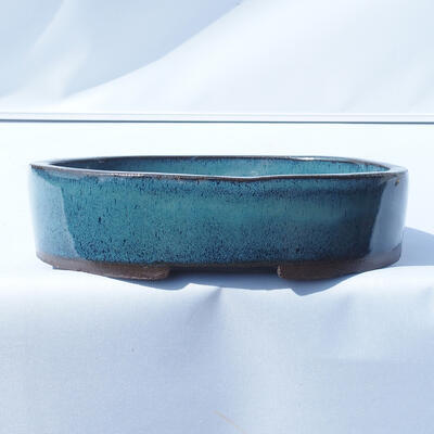 Bonsai miska 20 x 14 x 4,5 cm farba modrá - 1