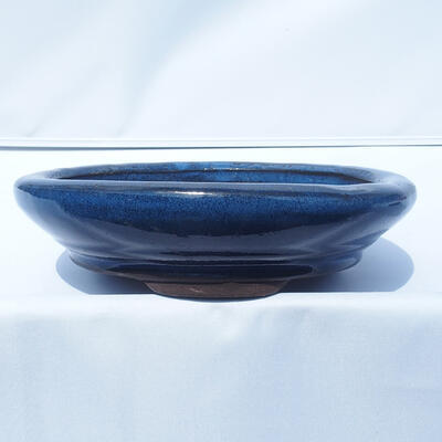 Bonsai miska 22 x 22 x 5,5 cm farba modrá - 1