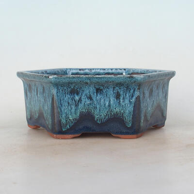 Bonsai miska 17 x 15 x 6 cm, farba modrá - 1