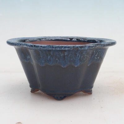 Bonsai miska 15,5 x 13 x 7,5 cm, farba modrá - 1