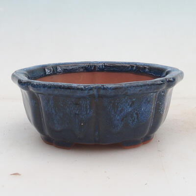 Bonsai miska 14 x 14 x 5,5 cm, farba modrá - 1