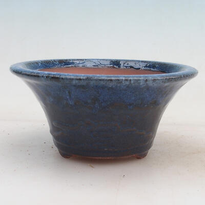 Bonsai miska 15 x 15 x 7 cm, farba modrá - 1