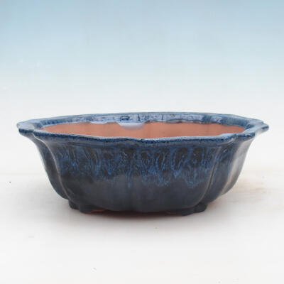 Bonsai miska 28 x 28 x 9 cm, farba modrá - 1