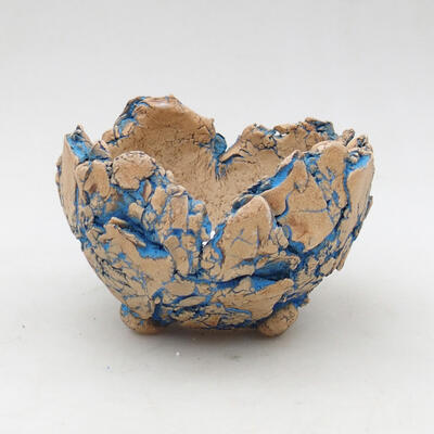Keramická Škrupina 9,5 x 9,5 x 6,5 cm, farba prírodná modrá - 1