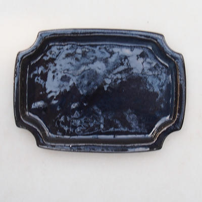 Bonsai podmiska H 01 - 11,5 x 8,5 x 1 cm, čierna lesklá - 11,5 x 8,5 x 1 cm - 1