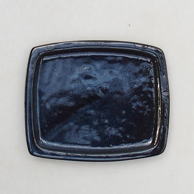 Bonsai podmiska H11 - 11 x 9,5 x 1 cm, čierna lesklá - 1