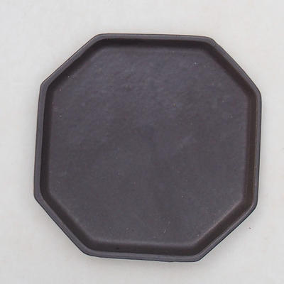 Bonsai podmiska H 13 - 11 x 11 x 1,5 cm, čierna matná - 1