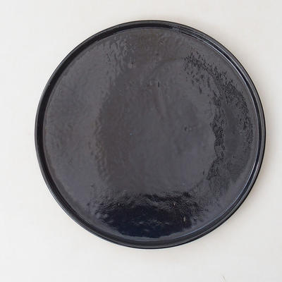 Bonsai podmiska H 21 - 21,5 x 21,5 x 1,5 cm, čierna lesklá - 1