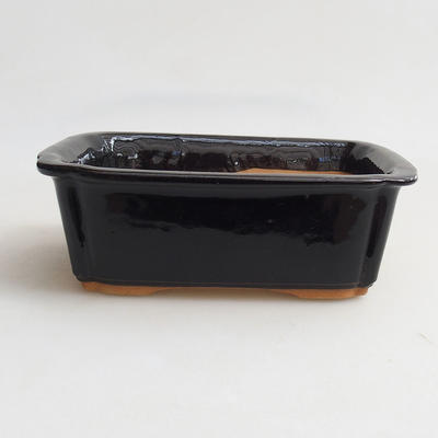 Bonsai miska H 50 - 16,5 x 12 x 6 cm, čierna lesklá - 1