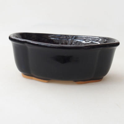 Bonsai miska H 75 - 19 x 14 x 7 cm, čierna lesklá - 1