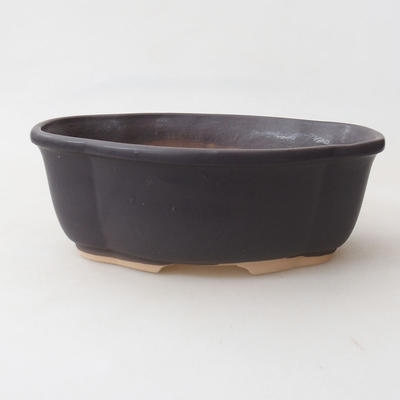 Bonsai miska H 75 - 19 x 14 x 7 cm, čierna matná - 1