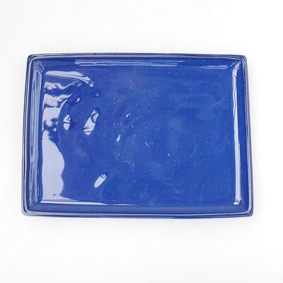 Bonsai podmiska - OBDELNÍKOVÁ - H O-A 20 x 14 x 1,5 cm, modrá - 1
