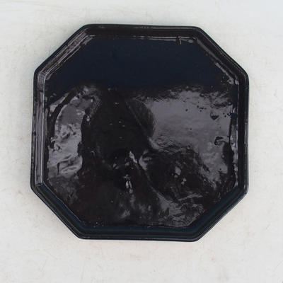Bonsai podmiska H 14 - 17,5 x 17,5 x 1,5 cm, čierna - 17,5 x 17,5 x 1,5 cm - 1