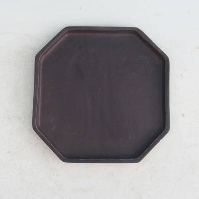 Bonsai podmiska H 14 - 17,5 x 17,5 x 1,5 cm, čierna matná - 17,5 x 17,5 x 1,5 cm - 1