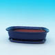 Bonsai miska + podmiska H09 - miska 31 x 21 x 8 cm, podmiska 28 x 19 x 1,5 cm, modrá - miska 31 x 21 x 8 cm, podmiska 28 x 19 x 1,5 cm - 1/3