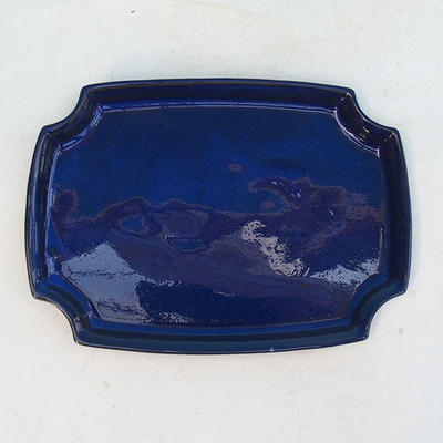 Bonsai podmiska H 03 - 16,5 x 11,5 x 1 cm, modrá - 16,5 x 11,5 x 1 cm - 1