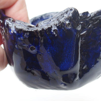 Keramická Škrupina 7,5 x 7,5 x 6 cm, farba modrá - 2
