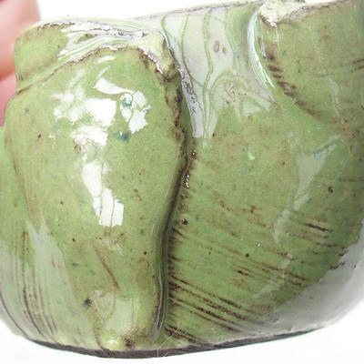 Keramická Škrupina 7,5x 7,5 x 5 cm, farba zelená - 2