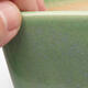 Keramická bonsai miska 9 x 9 x 8,5 cm, farba zelená - 2/3
