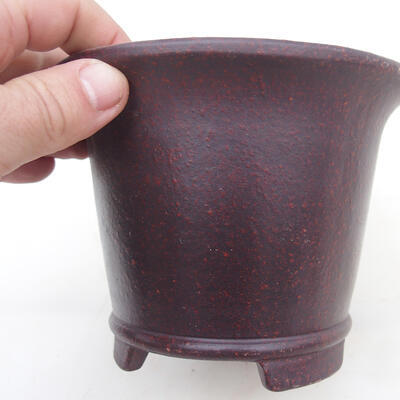 Bonsai miska 14,5 x 14,5 x 11,5 cm, farba hnedočervená - 2