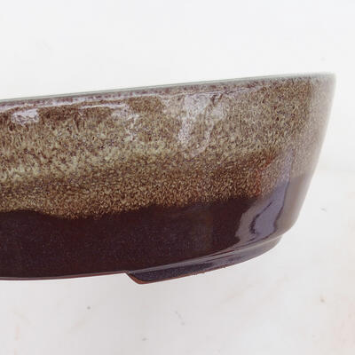Bonsai miska 20,5 x 17 x 6 cm, farba vínovohnedá - 2