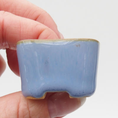 Mini bonsai misky 3,5 x 3,5 x 2,5 cm, farba modrá - 2
