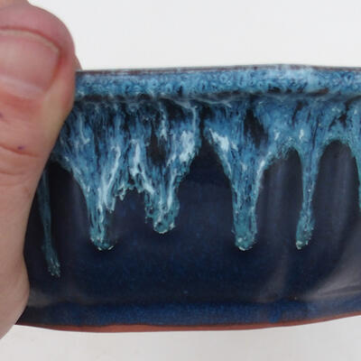 Bonsai miska 19 x 19 x 6 cm, farba modrá - 2