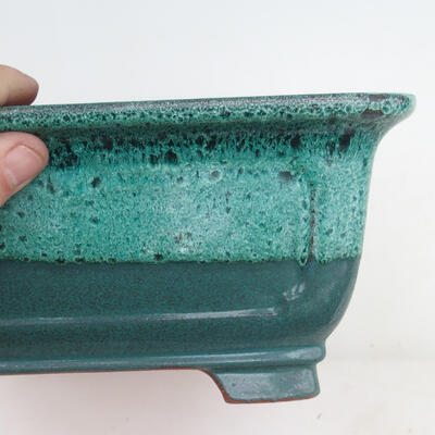 Bonsai miska 23 x 23 x 10,5 cm, farba zelená - 2