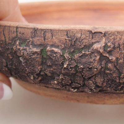 Keramická bonsai miska 14,5 x 14,5 x 3,5 cm, farba praskanie - 2