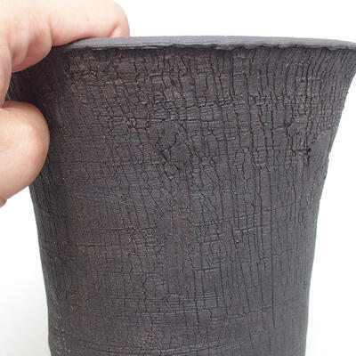 Keramická bonsai miska 15,5 x 15,5 x 18 cm, farba praskaná - 2