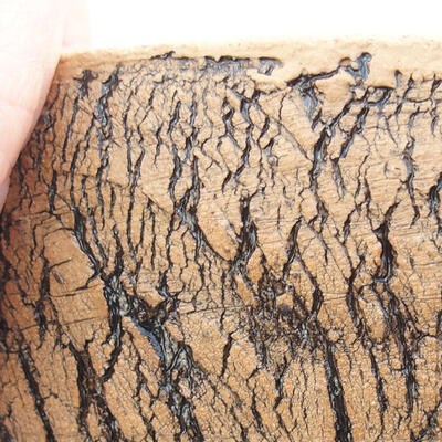 Keramická bonsai miska 18 x 18 x 6,5 cm, farba čierna - 2