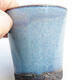 Keramická bonsai miska 7,5 x 7,5 x 8 cm, farba modrá - 2/3