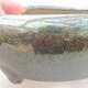 Keramická bonsai miska 10,5 x 10,5 x 4 cm, farba zelená - 2/3