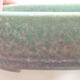 Keramická bonsai miska 12,5 x 9 x 3,5 cm, farba zelená - 2/3