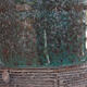 Keramická bonsai miska 9,5 x 9,5 x 9 cm, farba zelená - 2/3