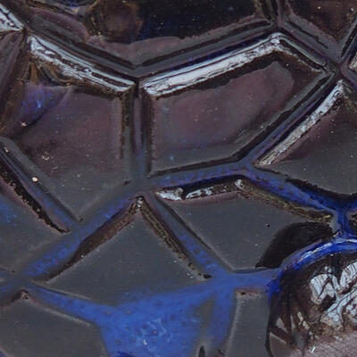 Keramická Škrupina 8,5 x 8 x 4,5 cm, farba modročierna - 2