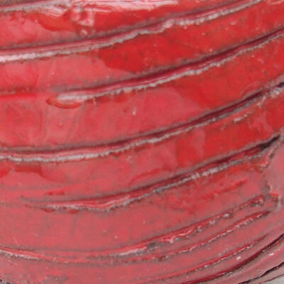 Keramická Škrupina 7 x 7 x 4,5 cm , farba červená - 2