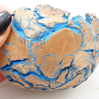 Keramická Škrupina 9 x 8,5 x 5,5 cm, farba prírodná modrá - 2