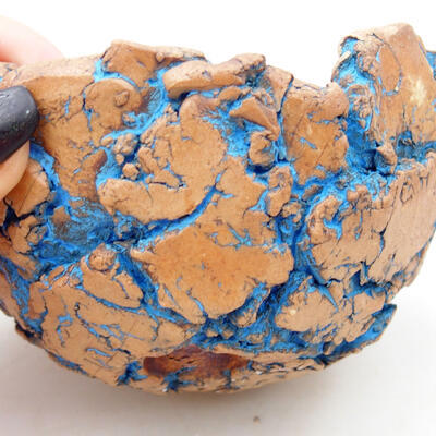 Keramická Škrupina 9 x 8,5 x 7 cm, farba prírodná modrá - 2