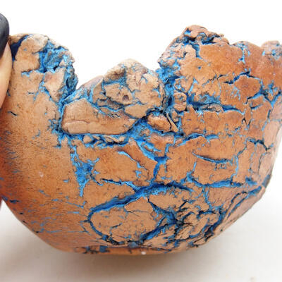 Keramická Škrupina 9,5 x 8,5 x 5,5 cm, farba prírodná modrá - 2