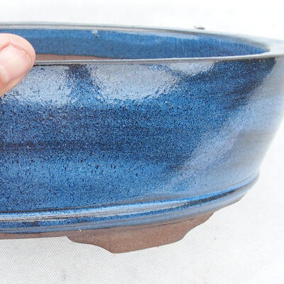 Bonsai miska 30 x 20 x 7 cm, farba modrá - 2